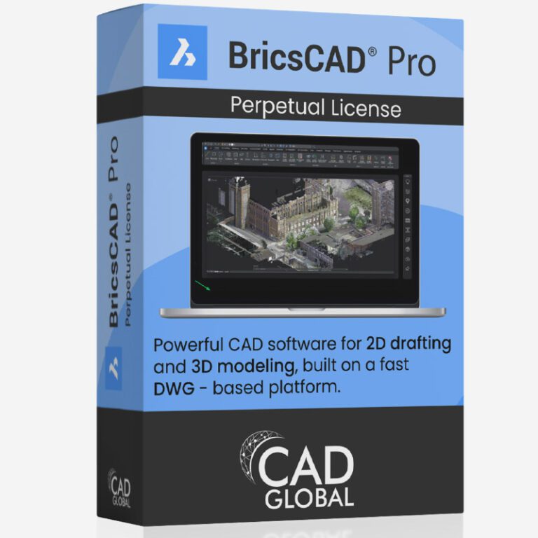 BricsCAD Pro 2D/3D CAD software - Perpetual Lifetime License. One-Time Payment