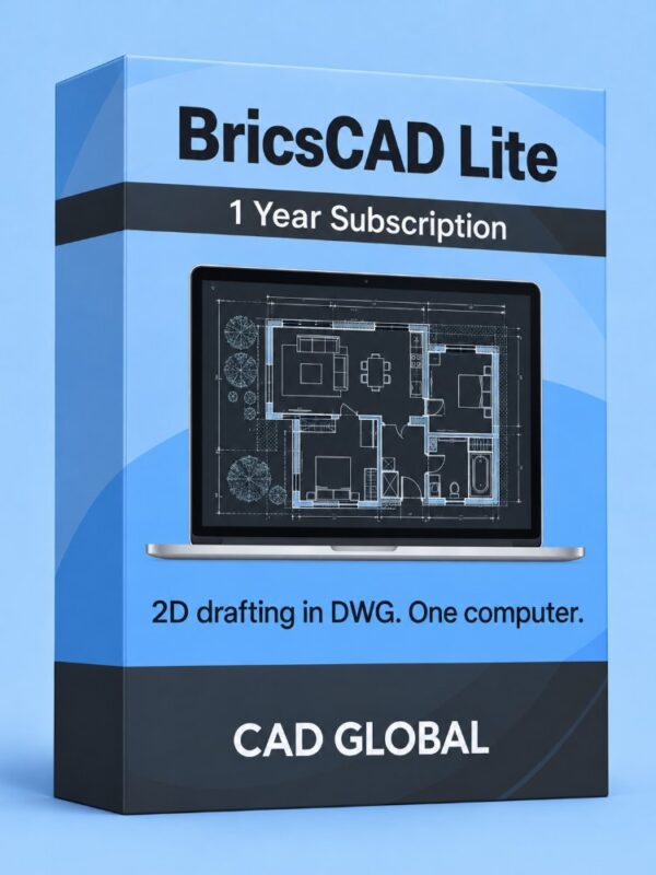 BricsCAD Lite 1 Year Subscription CADglobal
